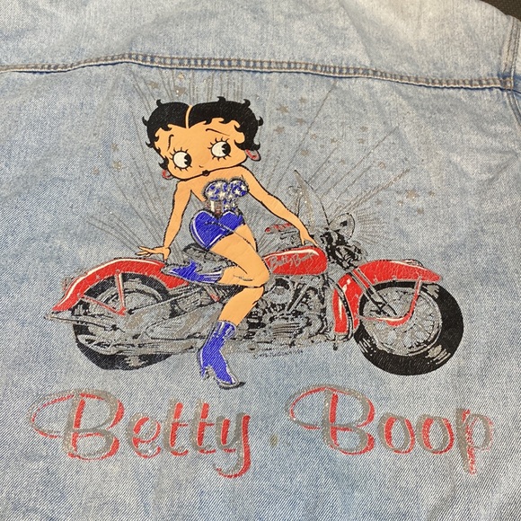 90s Betty Boop Jean Jacket - Picture 2 of 14